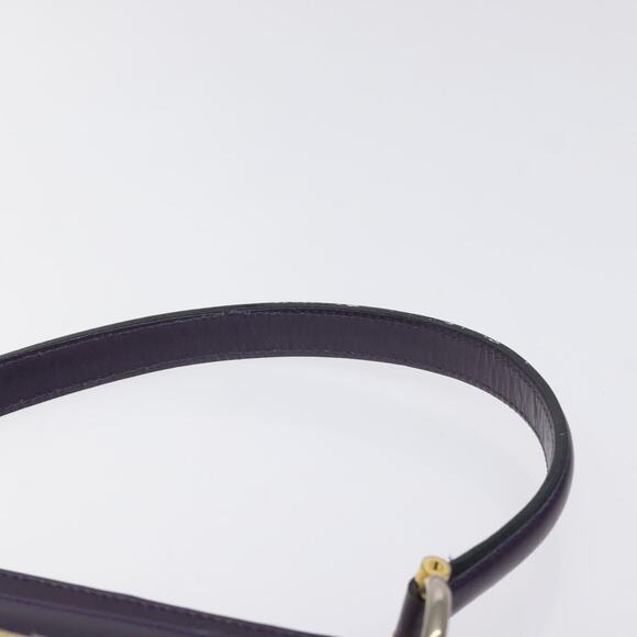 CELINE Hand Bag Leather Purple Gold - Picture 8 of 13